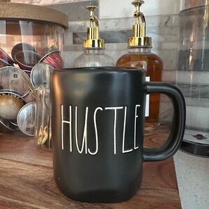 Rae Dunn Black Hustle Mug